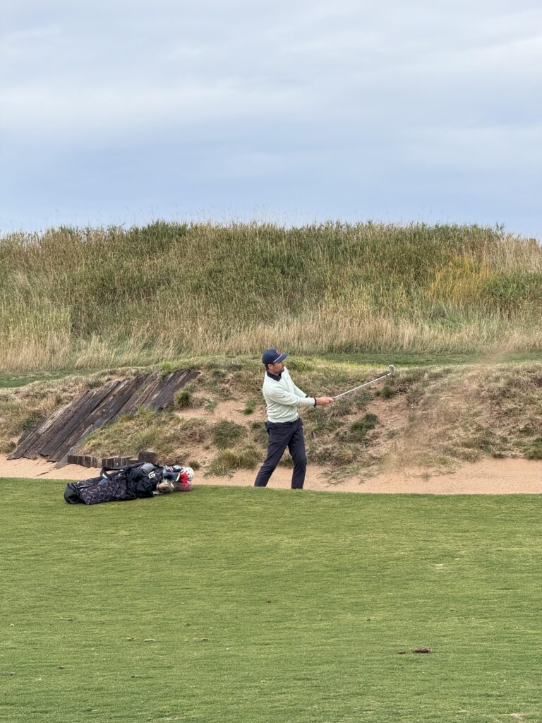 Splash bunker shot, Cabot Links